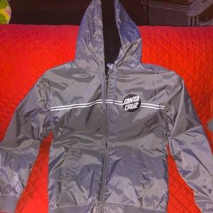 Men’s Medium grey Santa Cruz Windbreaker